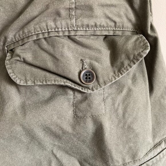 Logo by H&M Adjustable Men's Green Cargo Shorts - Picture 9 of 9